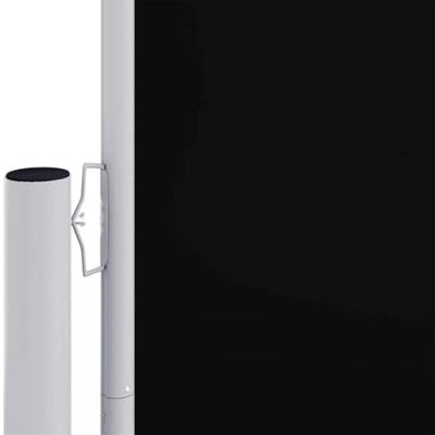 Tuinscherm uittrekbaar 117x1200 cm zwart Tuinscherm uittrekbaar 117x1200 cm zwart