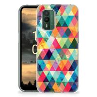 Nokia XR21 | TPU bumper | Geruit - thumbnail