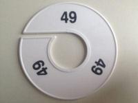 Maatring 11 cm wit/zwart 49 - thumbnail