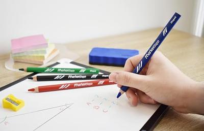 Whiteboardpotlood maped markerpeps set 4 kleuren