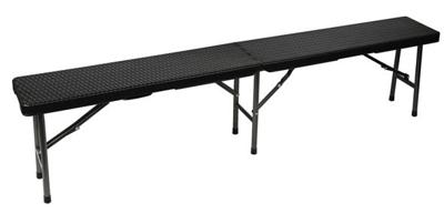 Perel imitation rotin Campingbank Zwart FP160R Belastbaarheid (gewicht) (max.) 600 kg