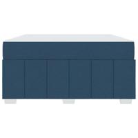 Bedframe met matras Blauw 160 x 200 cm Stof - thumbnail