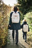 CHILDHOME Mini Club rugzak van canvas wit - thumbnail