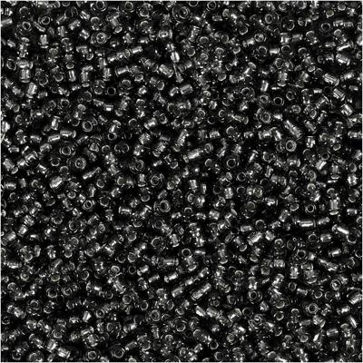 Creativ Company Rocailles, d 1,7 mm, afm 15/0, gatgrootte 0,5-0,8 mm, grey green, 500 gr/ 1 zak