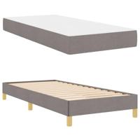 Boxspring bed Taupe en Bruin 90 x 190 cm - thumbnail