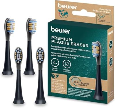 Beurer Bürstenköpfe Premium Plaque Eraser 4 St. 10522 Reserve borstels Zwart - thumbnail