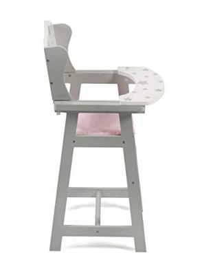 Houten Poppenstoel - Grey Stars Houten Poppenstoel - Grey Stars