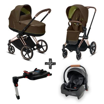 Kinderwagen Cybex e-Priam Khaki Green / Khaki Brown + GRATIS Speelkleed