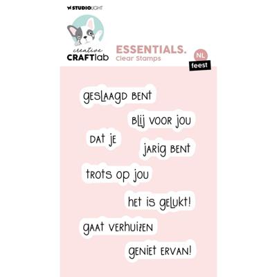 Creative Craftlab • essentials clear stamp nl teksten