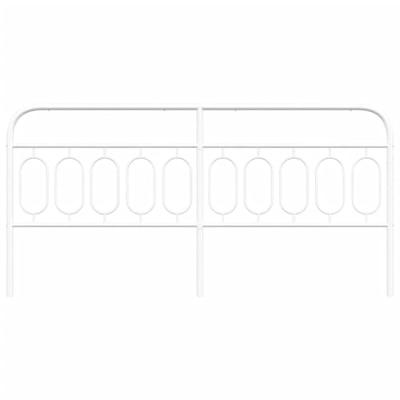 Hoofdbord 200 cm metaal wit Hoofdbord 200 cm metaal wit