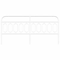Hoofdbord 200 cm metaal wit - thumbnail