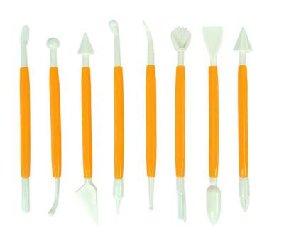 Boetseerspatel conda set à 8 stuks 15 cm plastic Boetseerspatel conda set à 8 stuks 15 cm plastic
