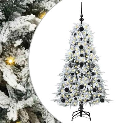 VidaXL Kunstmatige inklapbare kerstboom wit 120 cm pe en pvc VidaXL Kunstmatige inklapbare kerstboom wit 120 cm pe en pvc