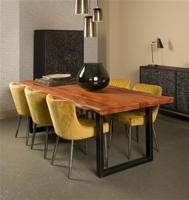 Tower Living Eettafel 'Nicosia' Boomstam, 220 x 100cm - thumbnail