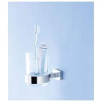 GROHE Essentials Bekerhouder - 10.6x9.9cm - met glas - chroom 40447001 - thumbnail