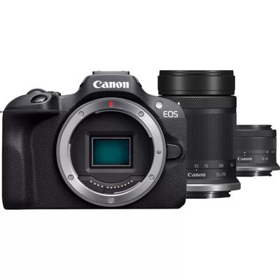 Canon EOS R100 Black + RF-S 18-45mm IS STM + RF-S 55-210m...