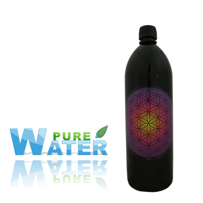 Miron Waterfles Flower of Life Paars - 1000 ml