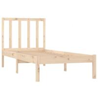 Bedframe zonder matras massief grenenhout 75x190 cm - thumbnail
