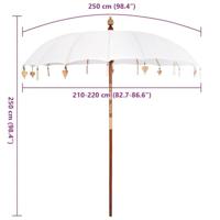 Balinese Parasol Crème (210-220) x 260 cm - thumbnail