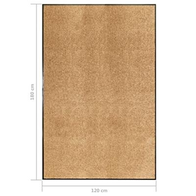 VidaXL Deurmat wasbaar 120x180 cm crème
