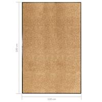 VidaXL Deurmat wasbaar 120x180 cm crème - thumbnail