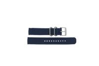 Horlogeband Seiko 7S26-02J0 / SNK807K2 / 4K12JZ Textiel Blauw 18mm - thumbnail