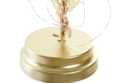 Verlichte decoratie DKD Home Decor Metaal Kristal Bloem 30 x 40 cm 12 x 12 x 22 cm