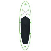 Stand Up Paddleboardset opblaasbaar groen en wit - thumbnail