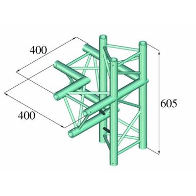 ALUTRUSS DECOLOCK DQ3-PAC45 4-way Corner right