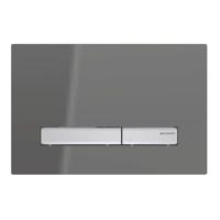 Geberit Bedieningsplaat Sigma 50 DF Spiegelend Rookglas - thumbnail