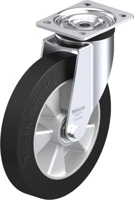 Blickle L-ALEV 250K-3 Zwenkwiel Wieldiameter: 250 mm Draagvermogen (max.): 500 kg 1 stuk(s)