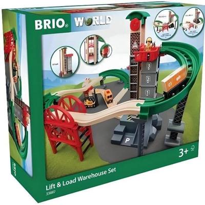 Brio World Grand Circuit Multimodaal Platform - Doos 32 stuks - Houten treincircuit - Ravensburger - Vanaf 3 jaar - 33887