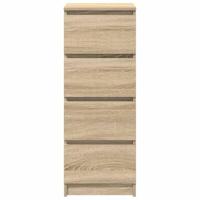 Dressoir 37,5x35x99 cm spaanplaat sonoma eikenkleurig - thumbnail