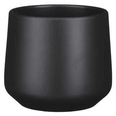 Mica Decorations Bloempot - grijs - mat - keramiek - H14|D15,5 cm