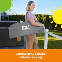 BRIGHT STARS Pop N Dine - Kinderstoel voor babymaaltijden, opvouwbaar, draagbaar, reisformaat, lichtgewicht, gemakkelijk schoon te maken, draagtas inbegrepen - thumbnail