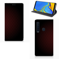 Samsung Galaxy A9 (2018) Hoesje met Magneet Geruit Rood - thumbnail