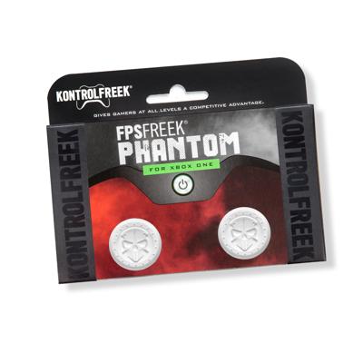 KontrolFreek FPS Freek Phantom voor Xbox One en Xbox Series X Controller | Performance Thumbsticks | 2 High-Rise Concave | Wit