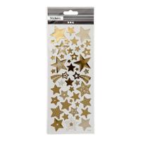 Creativ Company Stickers goud sterren, 1 vel - thumbnail