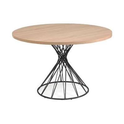 Kave Home Ronde Eettafel 'Niut' 120cm melamine met hout-look, kleur Naturel