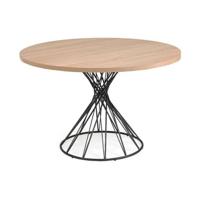 Kave Home Ronde Eettafel 'Niut' 120cm melamine met hout-look, kleur Naturel - thumbnail
