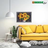 SES Creative Beedz Art Strijkkralen Zonnebloemen 30x45.5 cm 7000 Stuks - thumbnail