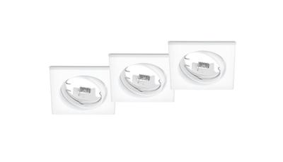 Trio Set vierkante inbouwspotsJura (3x) wit - 650000331