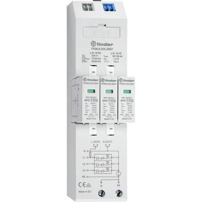 Finder 7P.04.8.255.Z007 7P.04.8.255.Z007 Overspanningsafleider 20 kA 1 stuk(s) Finder 7P.04.8.255.Z007 7P.04.8.255.Z007 Overspanningsafleider 20 kA 1 stuk(s)