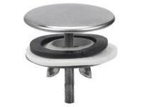 Afvoerplug Riko Wiesbaden Essential | Kraangat afdekkap | Messing | Rond | Chroom - thumbnail