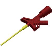 SKS Hirschmann KLEPS 1600 rt Veiligheids-krokodilklem Steekaansluiting 2 mm CAT II Rood - thumbnail