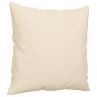 2-delige Loungeset met kussens microvezelstof beige - thumbnail