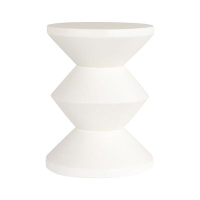 Richmond Ronde Bijzettafel 'Bloomstone' 35cm, kleur Wit