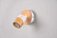 Trio Plafondlamp hout met witAruni - 801170131 - thumbnail