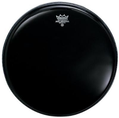 Remo ES-0015-00 Ambassador Ebony 15 inch tomvel
