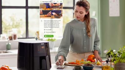 Philips Airfryer Essential XL Digital HD9280/60, Oil -Free Fryer, 1,2 kg, Rapid Air Technology, 7 voorinstellingen, grijs